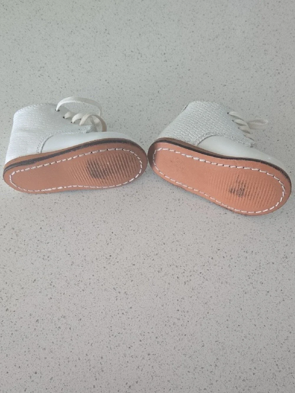 Josmo Classic White Kids Lace-Up Ankle Boots